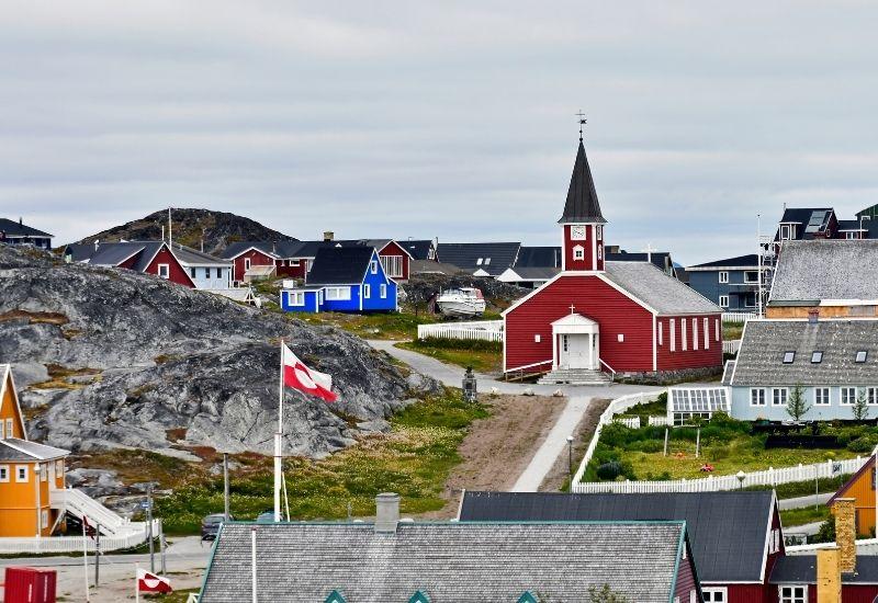 Лютеранская церковь в городе Нуук, столице Гренландии