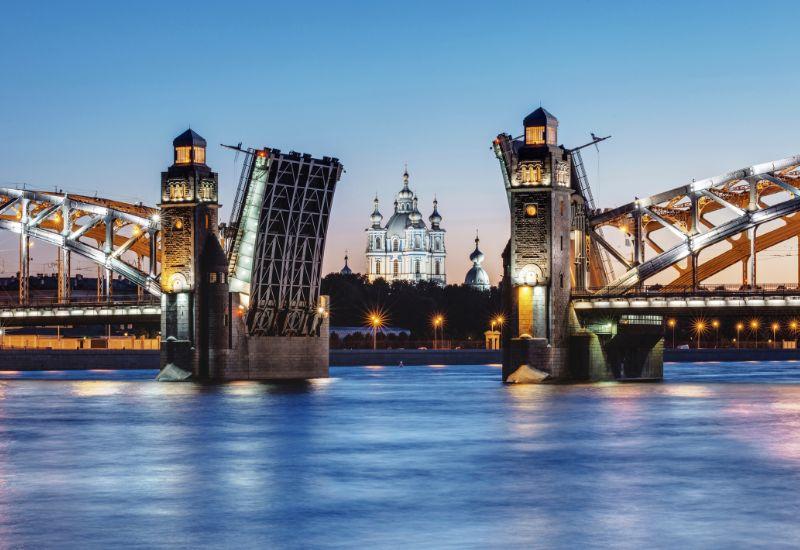 Большеохтинский мост Питер