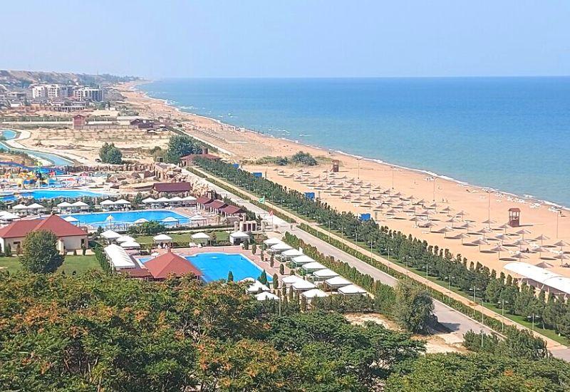 Пляж санатория Каспий Манас