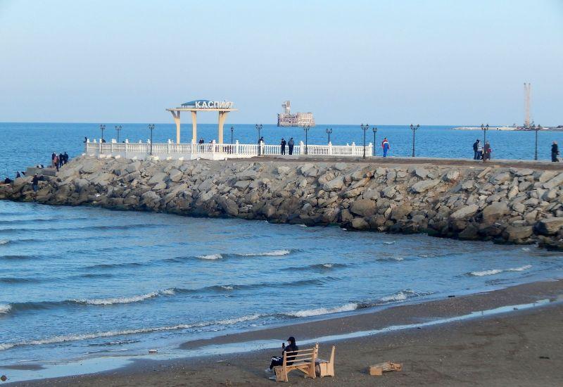 Каспийск набережная Каспийское море