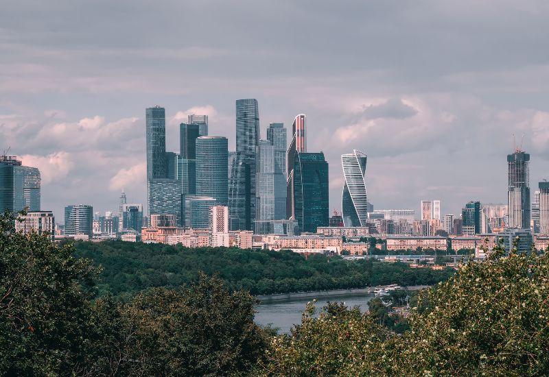 Вид на Москву смотровая площадка Воробьевых гор