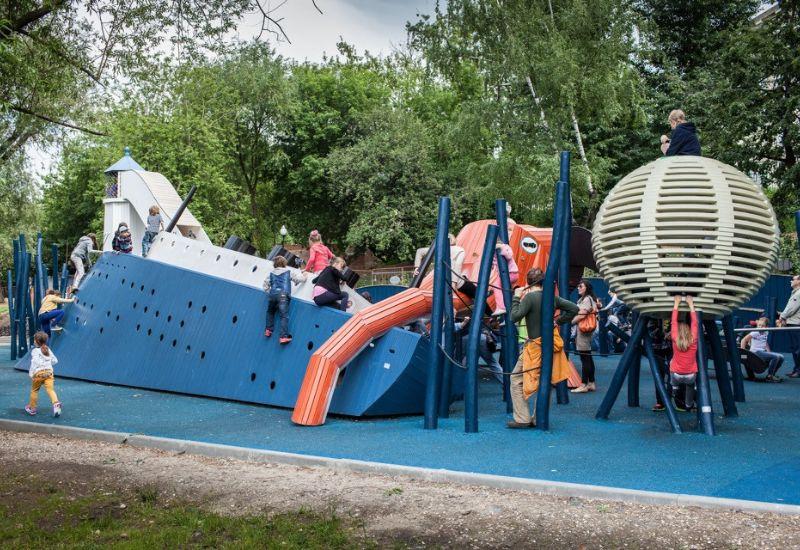Monstrum детская площадка Голицынский пруд Москва