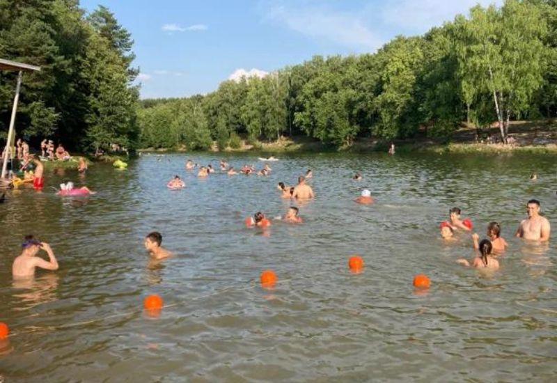 Озеро Комсомольское пляж Казань