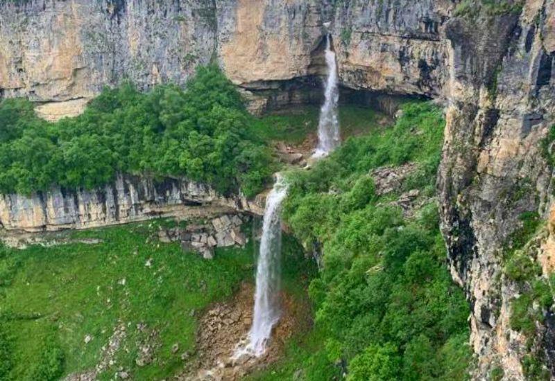 Матласский водопад на плато Хунзах
