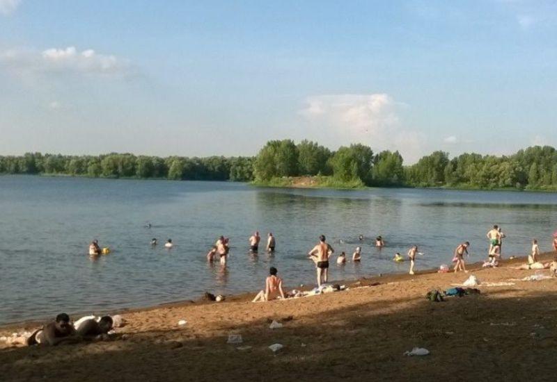 Чкаловский пляж между поселками Чкалова и Падовка