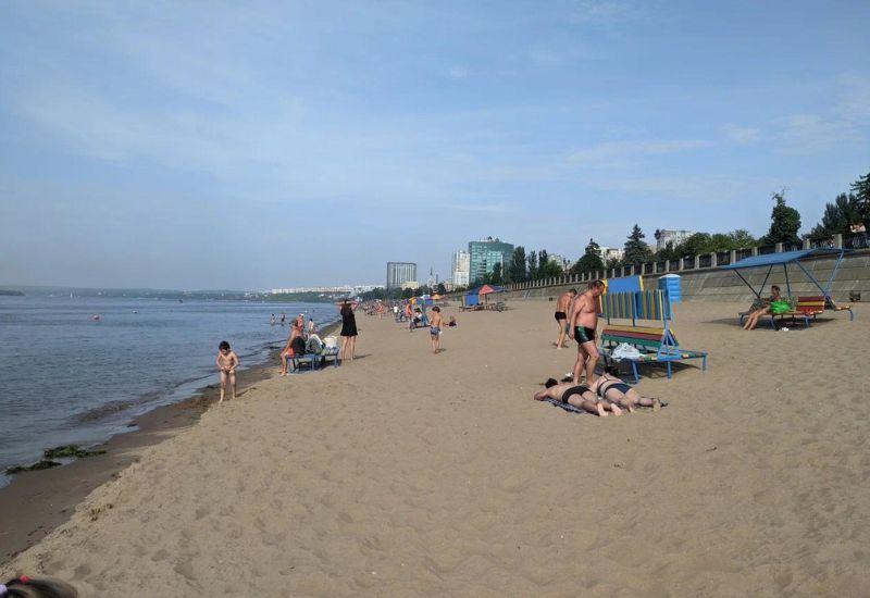 Орловское озеро пляж Самара