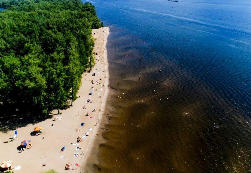 Пляж Красноглинский Самара
