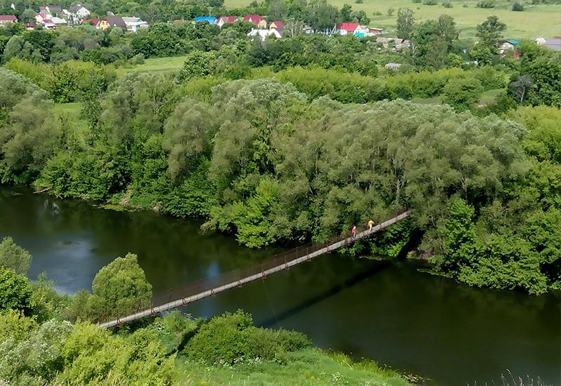 Пешеходный мост между селами Черепянь и Волотово