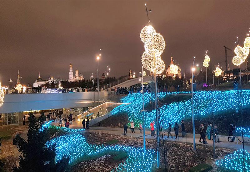 Парк Зарядье Москва Новый год