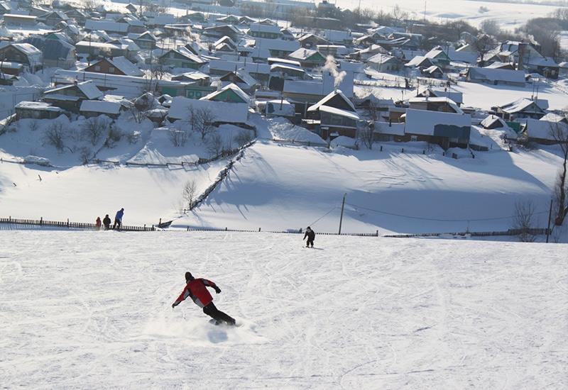 Дербышки лыжная трасса горнолыжный курорт Казань