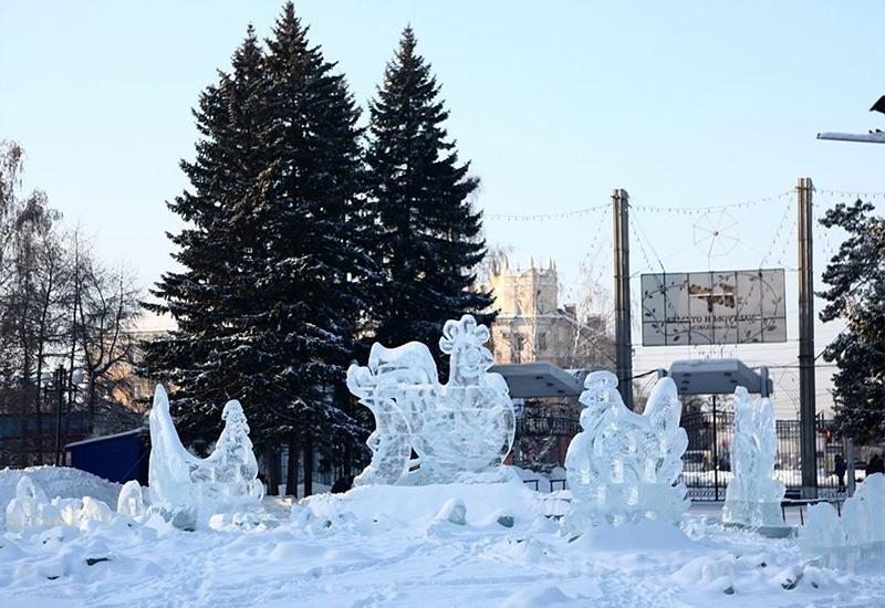 Парк 30-летия ВЛКСМ Омск Новый год