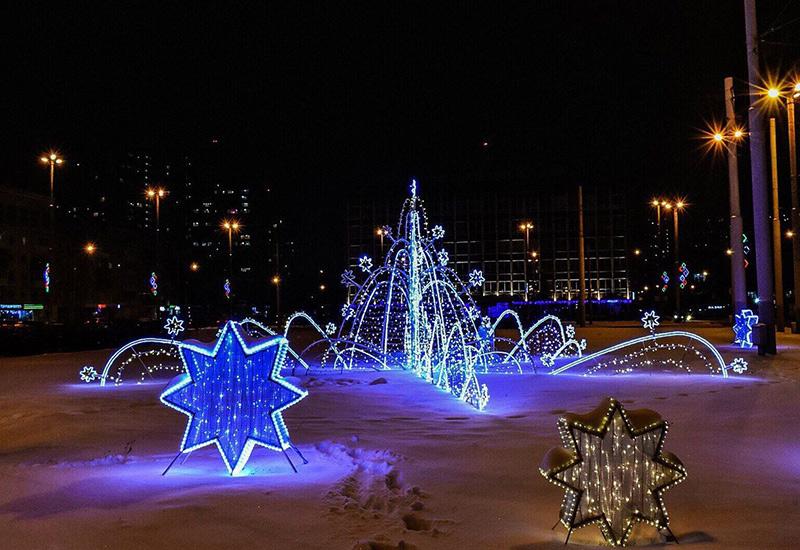 Площадь Карла Маркса Пермь Новый год