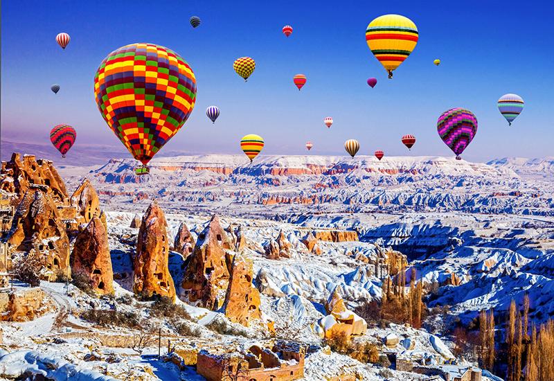 Каппадокия Турция Новый год воздушные шары