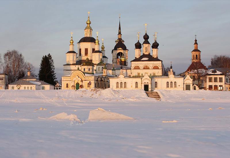 Река Сухона Великий Устюг Новый год