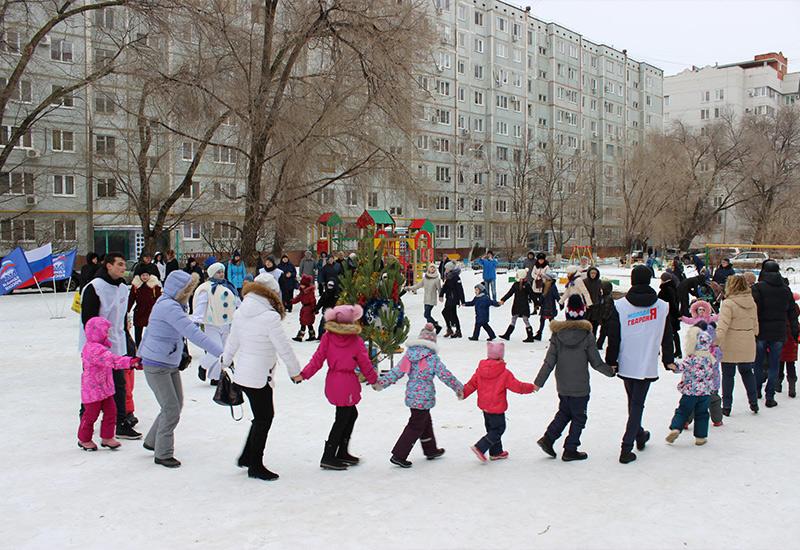 Спартановка парк Волгоград Новый год
