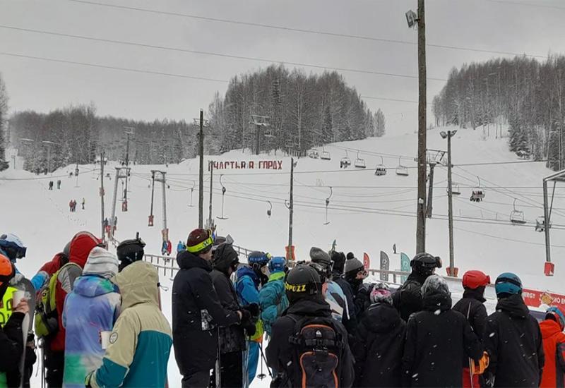 Трасса для лыжников горнолыжный курорт Губаха