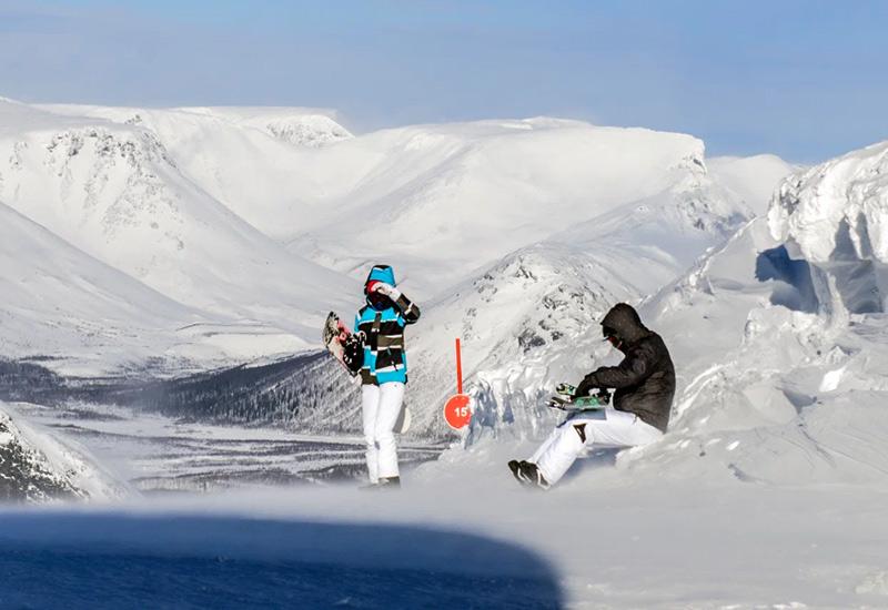 Большой Вудъявр сноуборд горнолыжный курорт Кировск