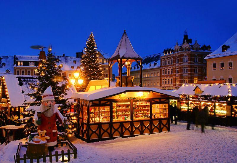 Гамбургский Рождественский рынок Германия Рождество