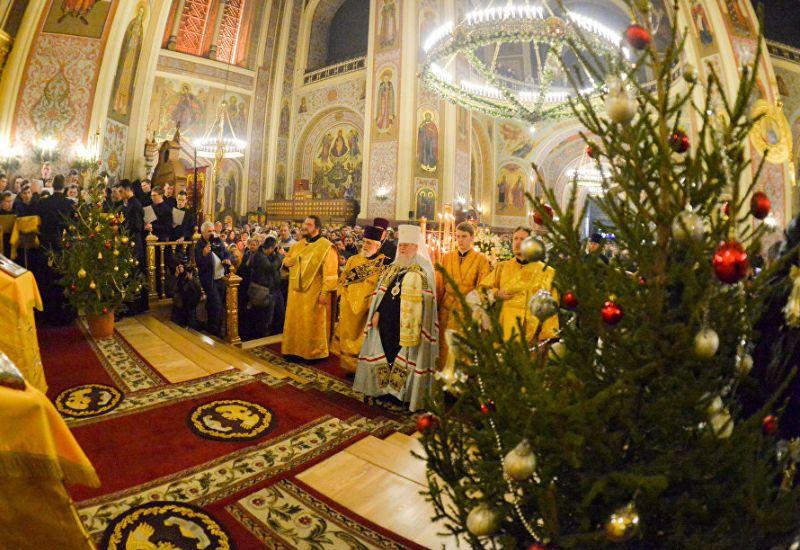 Рождественская литургия в России