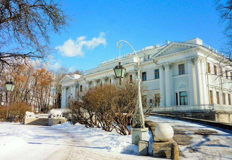 Елагин остров зима Санкт-Петербург