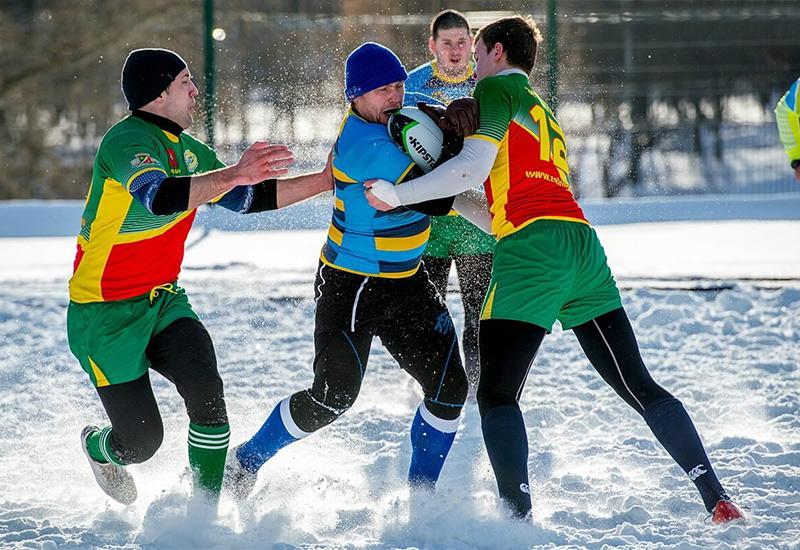 Снежное регби зимний вид спорта