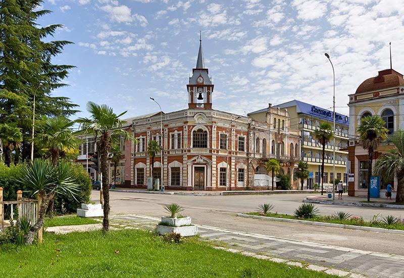Город Гудаута в Абхазии
