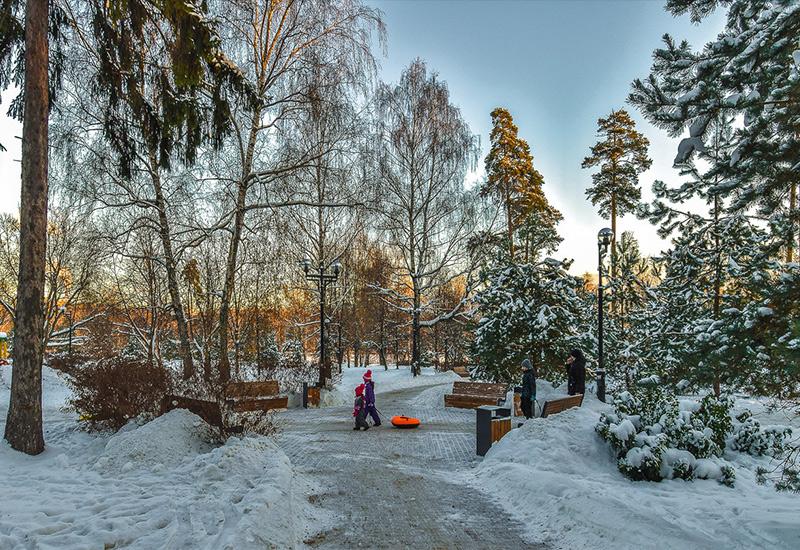 Парк Светлоярский Нижний Новгород зима