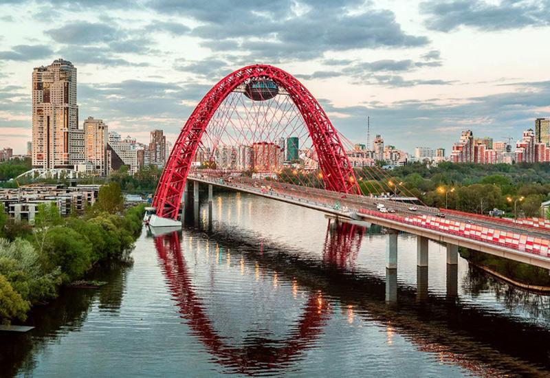 Смотровая площадка мост Живописный Москва самые красивые места
