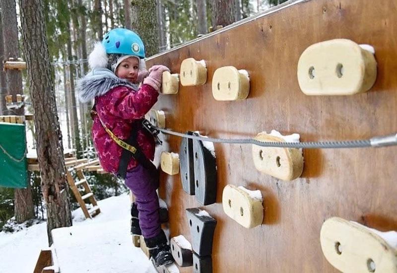 Greenvald веревочный парк Санкт-Петербург зима